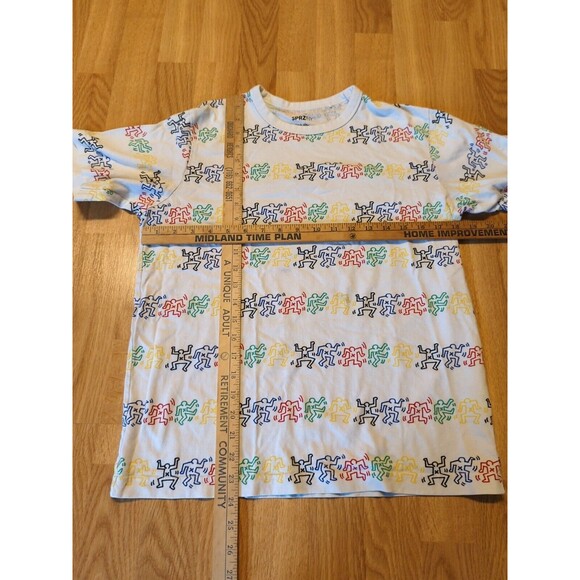 Keith Haring SPRZ Uniqlo T Shirt Small Dance Best Buddies Pop Art All Over Print - Picture 3 of 7